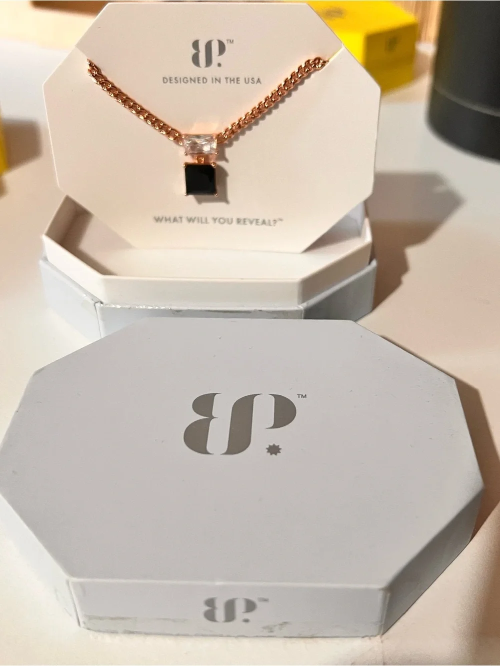 NWT bp Rose Gold Necklace “ As you were”